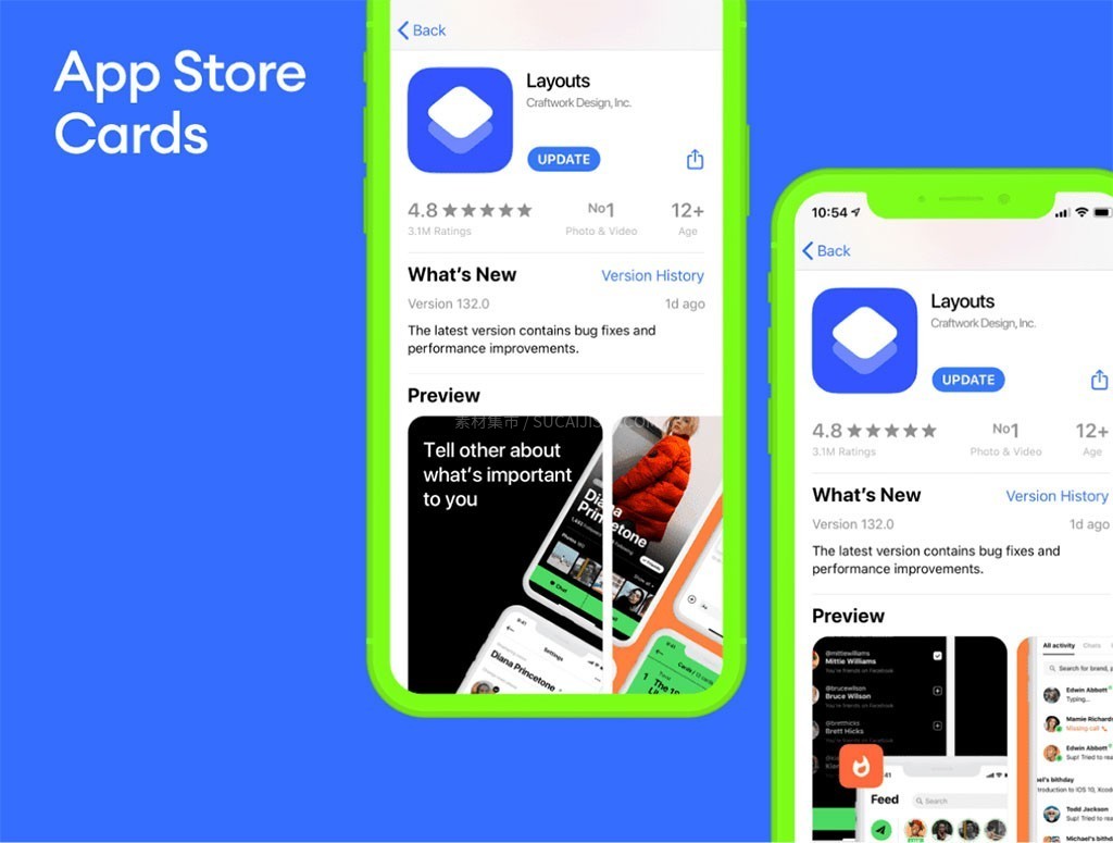 超实用AppStore上架图模板,Figma Sketch格式